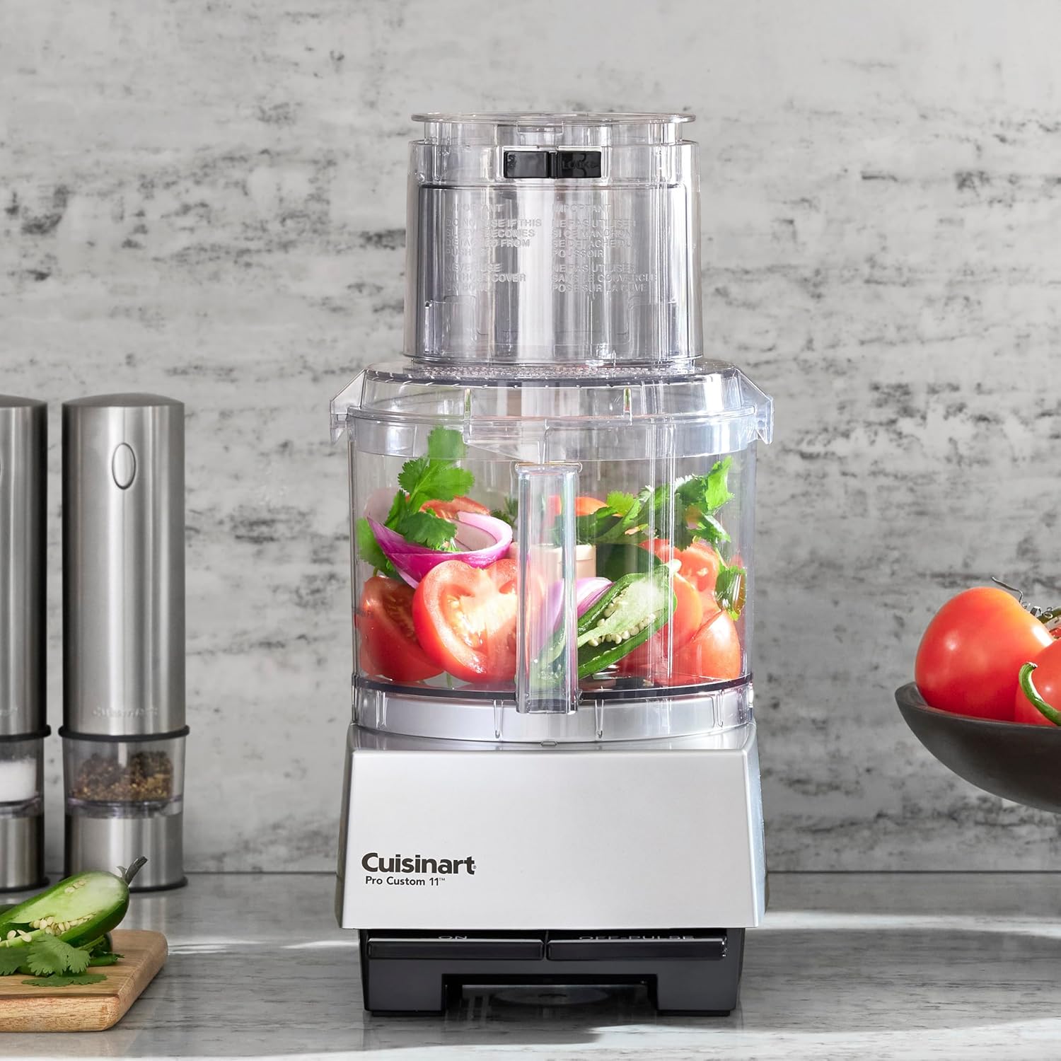 Cuisinart Food Processor, Dishwasher Safe 11-Cup Food Processor with Slicing & Shredding Discs, Cuisinart Pro Custom 11 Stainless Steel Electric Chopper & Kitchen Food Processor, Chrome, DLC-8SBCYP1 - Image 2