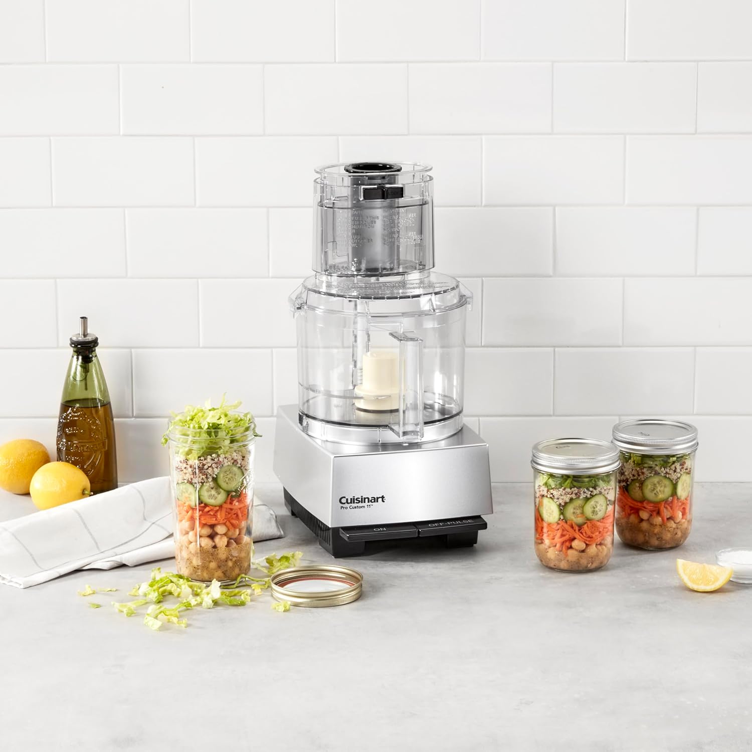 Cuisinart Food Processor, Dishwasher Safe 11-Cup Food Processor with Slicing & Shredding Discs, Cuisinart Pro Custom 11 Stainless Steel Electric Chopper & Kitchen Food Processor, Chrome, DLC-8SBCYP1 - Image 3