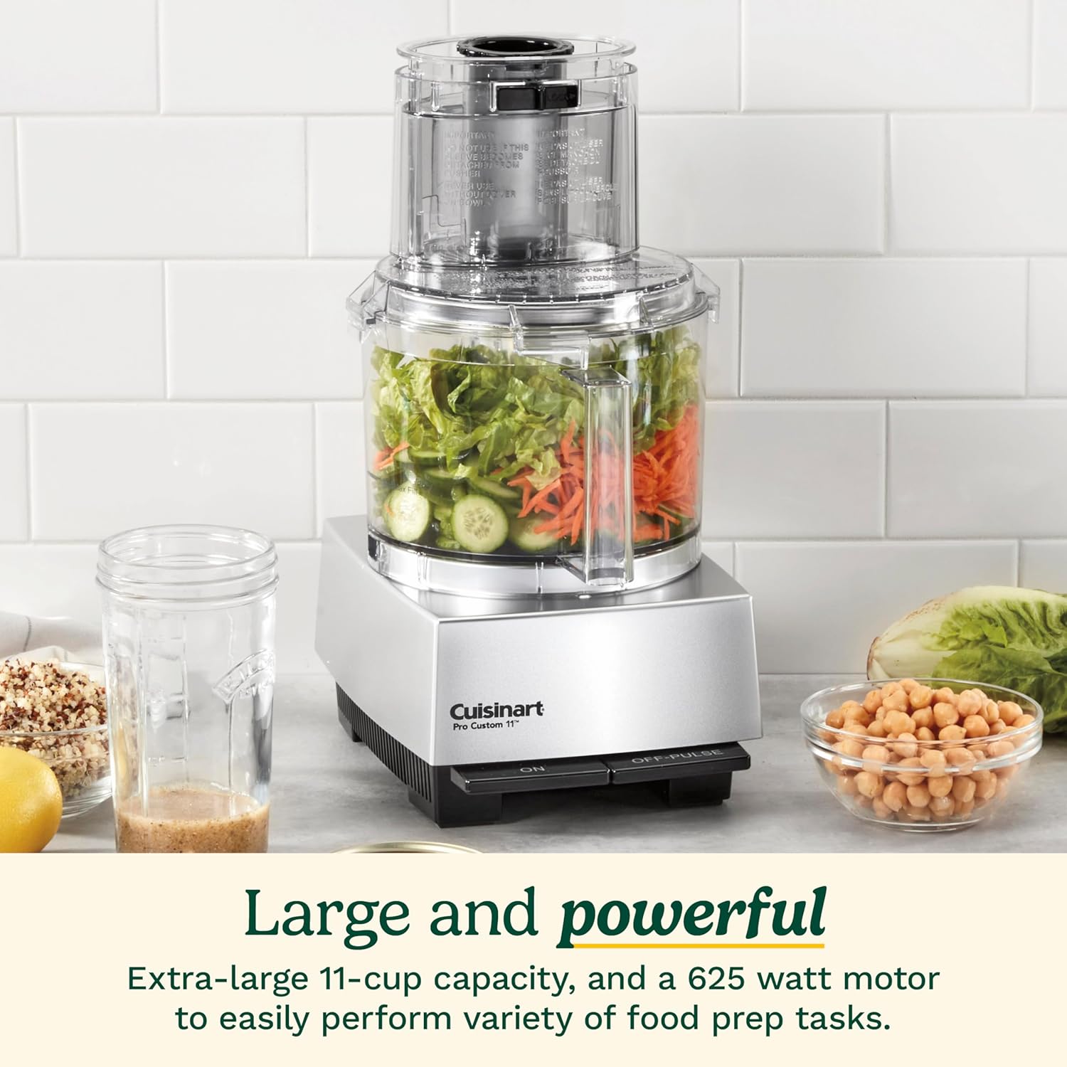 Cuisinart Food Processor, Dishwasher Safe 11-Cup Food Processor with Slicing & Shredding Discs, Cuisinart Pro Custom 11 Stainless Steel Electric Chopper & Kitchen Food Processor, Chrome, DLC-8SBCYP1 - Image 4